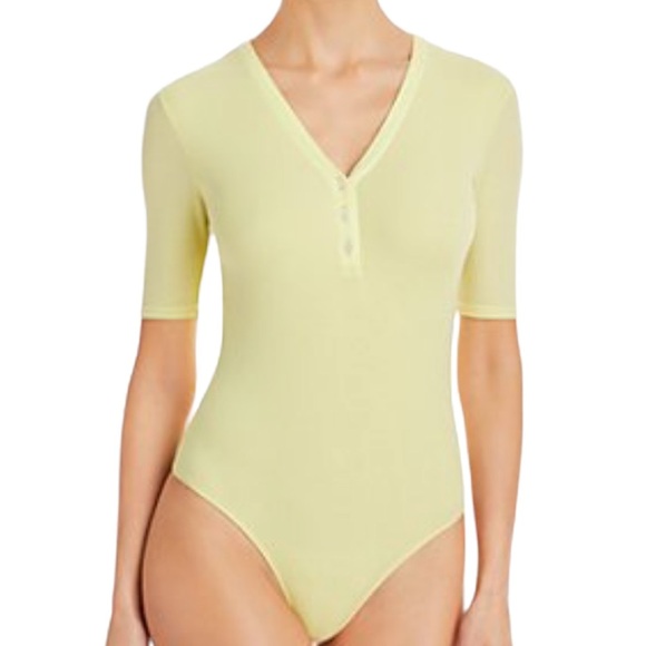 ATM Yellow Short Sleeve Bodysuit - Picture 2 of 8